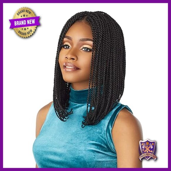 Hand Tied Swiss Lace Braided Wig With Large Parting Area main image 4
